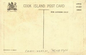 Cook Islands, Native Catamaran at Penrhyn Lagoon (1920s) Postcard