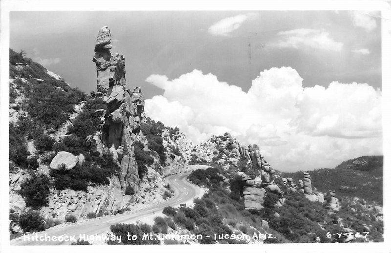 1962 Hitcheock Highway Mt Lemmon TUCSON ARIZONA RPPC real photo postcard 3919