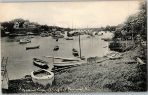 Pawtuxet Cove, Looking Out Pawtuxet RI Undivided Back Vintage Postcard L31