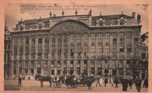 Brussels Belgium, House of Old Ducs of Brabant Old Exchange, Vintage Postcard