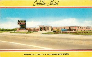 Cadillac Motel Roadside Elizabeth New Jersey Martin Products Postcard 6171