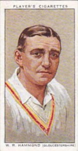 Player Vintage Cigarette Card Cricketers 1934 No 11 W R Hammond