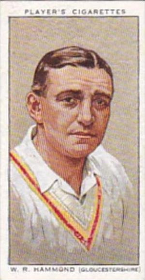 Player Vintage Cigarette Card Cricketers 1934 No 11 W R Hammond