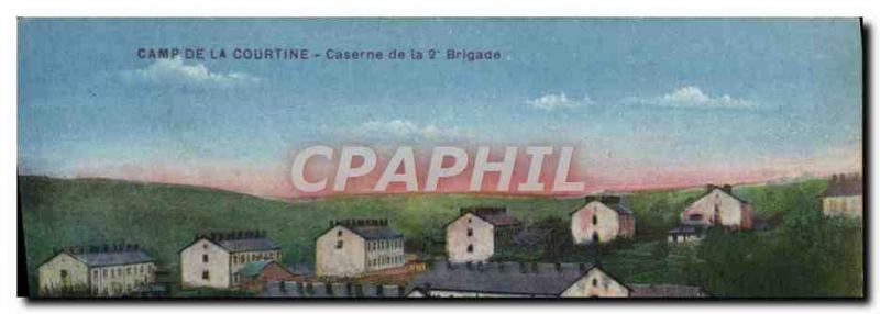 Old Postcard Camp De La Courtine Fire From The 2nd Brigade Army