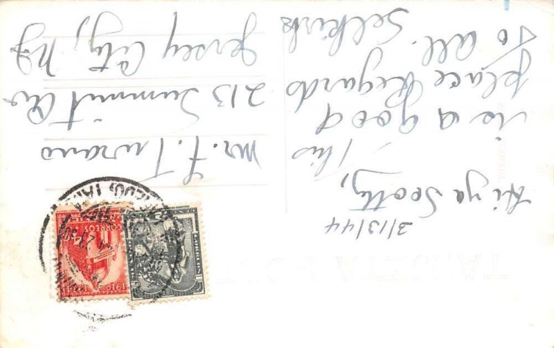 Neuvo Leon Mexico Cuesta de Mamulique Street Scene Real Photo Postcard AA68650