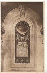 Scottish Postcard - National War Memorial - Mercantile Marine Memorial - 13176A