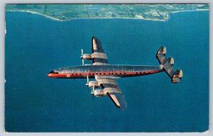 Trans Canada Airlines TCA Super Constellation Skyliner Airplane, 1959 Postcard