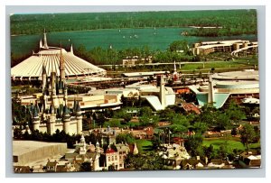 Vintage 1976 Postcard Aerial of Walt Disney World Space Mountain Orlando Florida