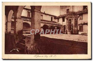 Old Postcard St Jean de Luz Ciboure The cloister of the former convent of Rec...