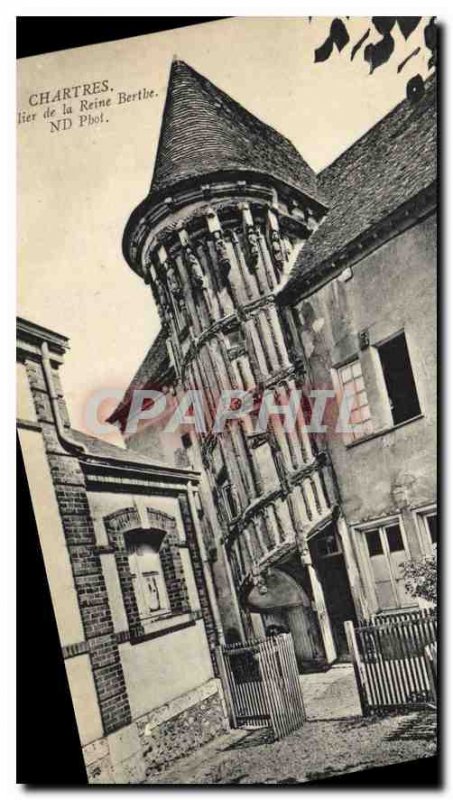 Old Postcard Chartres Queen's Staircase Berthe