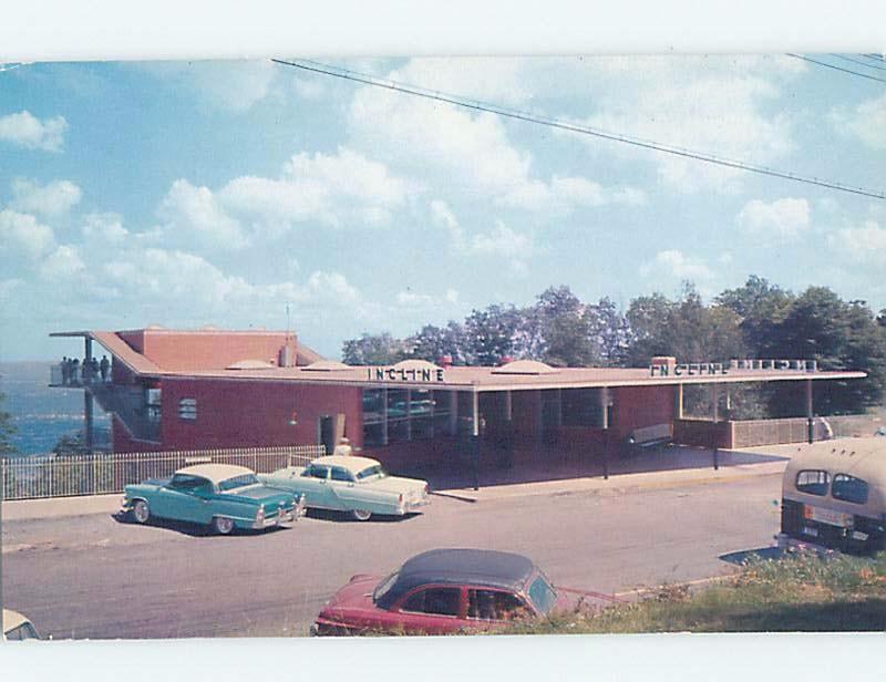 Unused 1950's OLD CARS AT INCLINE STATION Chattanooga Tennessee TN F9941