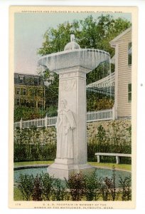 MA - Plymouth. D.A.R. Fountain to the Pilgrim Mothers of the Mayflower