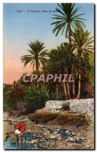 Old Postcard Algeria El kantara In River