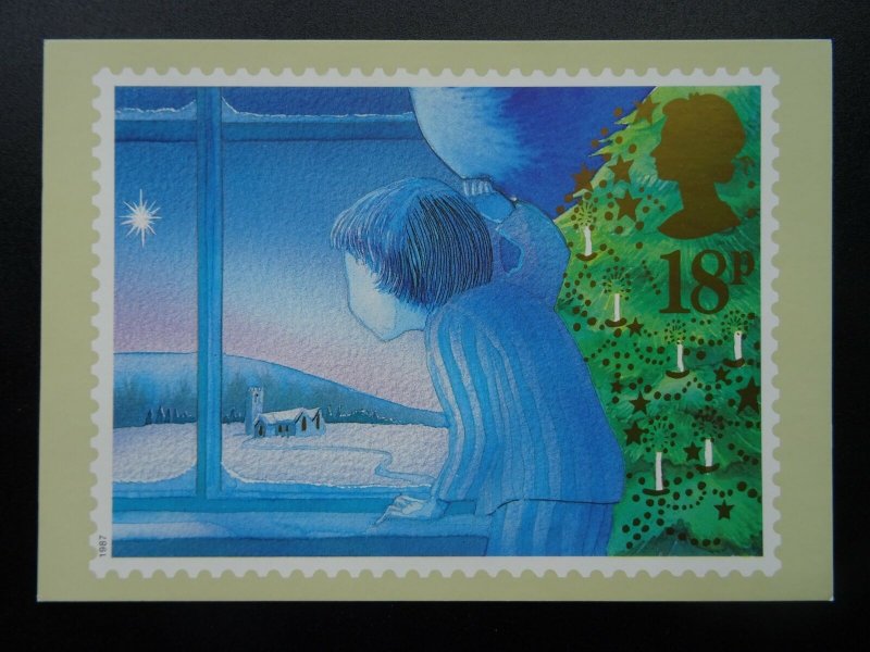 Post Office CHRISTMAS POSTCARD SET c1987 PHQ 106(d) 11/87 Design by M. Foreman