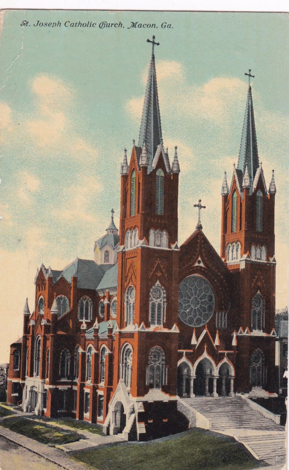 Macon Georgia Pu 1910 St Joseph Catholic Church Hippostcard