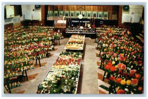 Ardmore Oklahoma Postcard Men Garden Club Villa Park Ardmore School 1960 Vintage