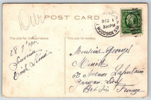 1911  Steamer on the Mississippi River    Postcard