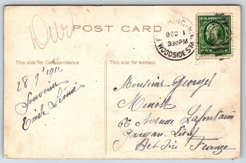 1911  Steamer on the Mississippi River    Postcard