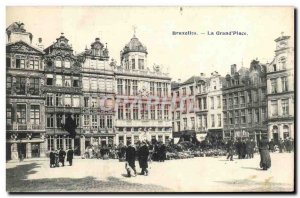 Old Postcard Brussels Grand Place