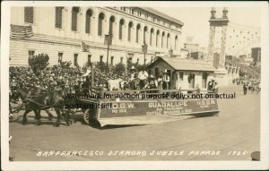 San Francisco, CA - RPPC - Jubilee 1925 NSGW/NDGW Guadalupe - Cattle Branding