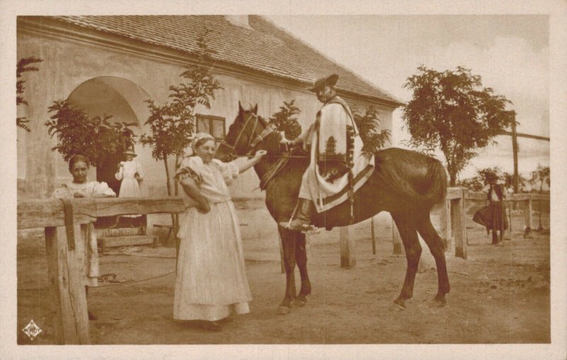 Hungary Scenes from the Hortobágy Before the Inn Vintage RPPC 07.83