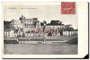 Old Postcard Touraine Amboise Chateau And Its