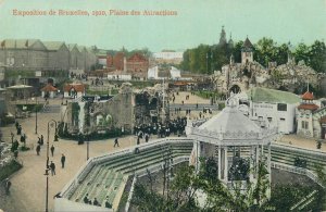 Belgium International Exposition Brussels 1910 lot of 4 postcards 