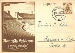 BR88828 stade stadium olympic berlin germany  sports stationery FDC