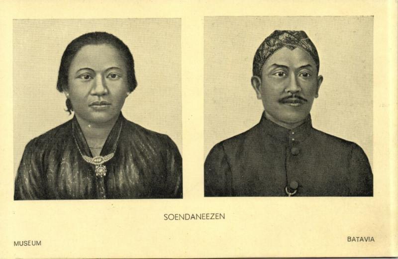 indonesia, SUNDA, Native Sundanese Types (1930s) Batavia Museum Postcard