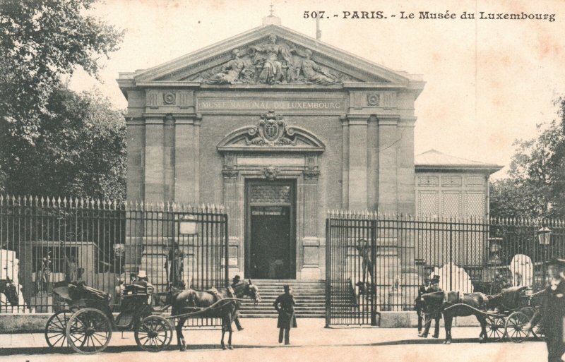 Vintage Postcard 1900's View of Museum Le Musee du Luxembourg Paris France FR