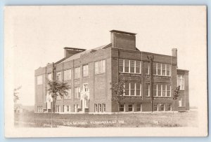 Flandreau South Dakota SD Postcard RPPC Photo High School Building Campus 1917