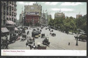 Madison Square, Manhattan, New York City, N.Y., Early Postcard, Unused