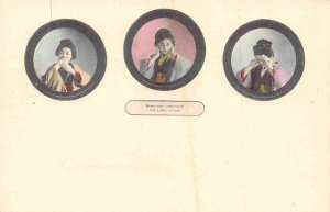 Japanese Woman Say Hear Speak No Evil Japan 1910c postcard