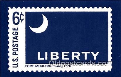 Ft Moultrie Flag 1776 Charleston, SC Patriotic Unused 