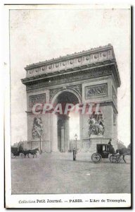 Old Postcard Paris Arc de Triomphe The Diary