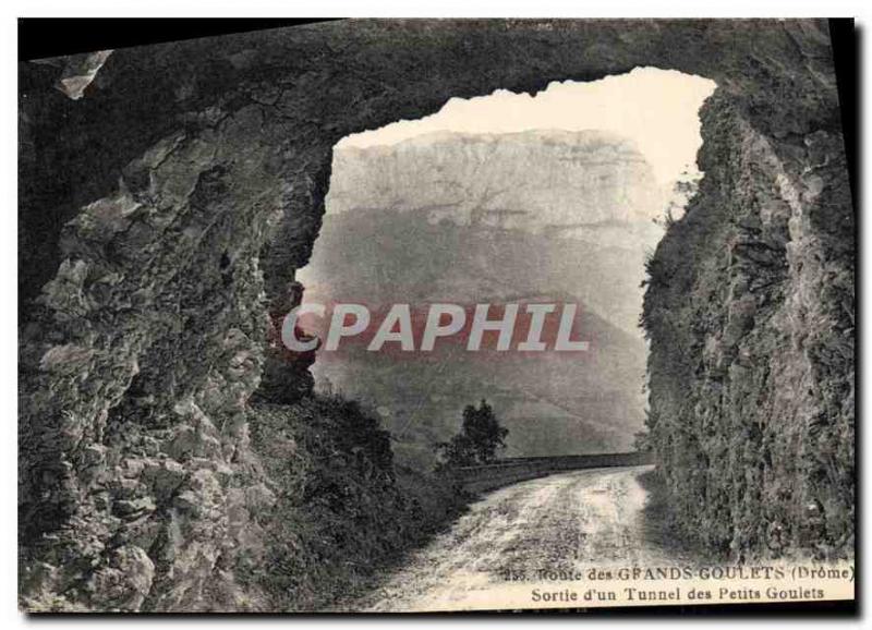 CPA Route des Grands Goulets Drome Sortie d'un Tunnel des Petits Goulets 