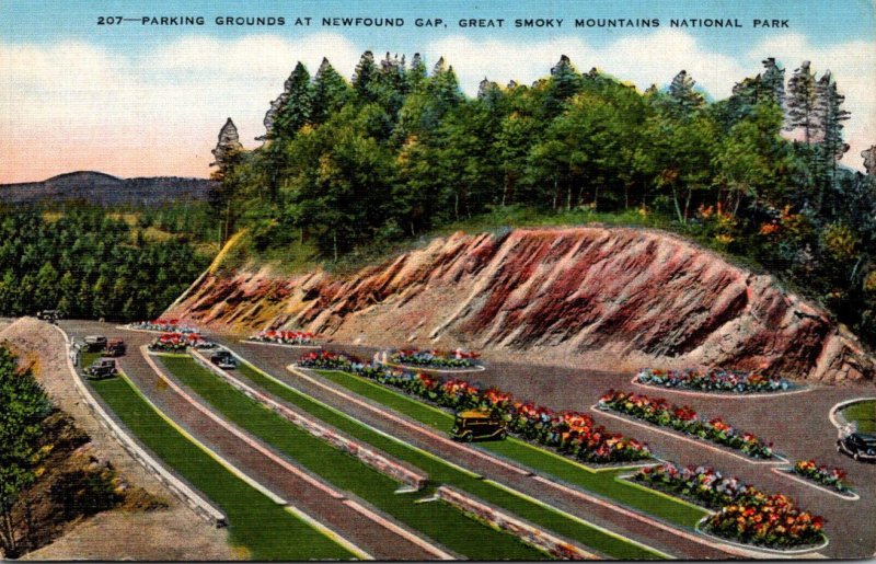 Great Smoky Mountains National Park Parking Grounds At Newfound Gap