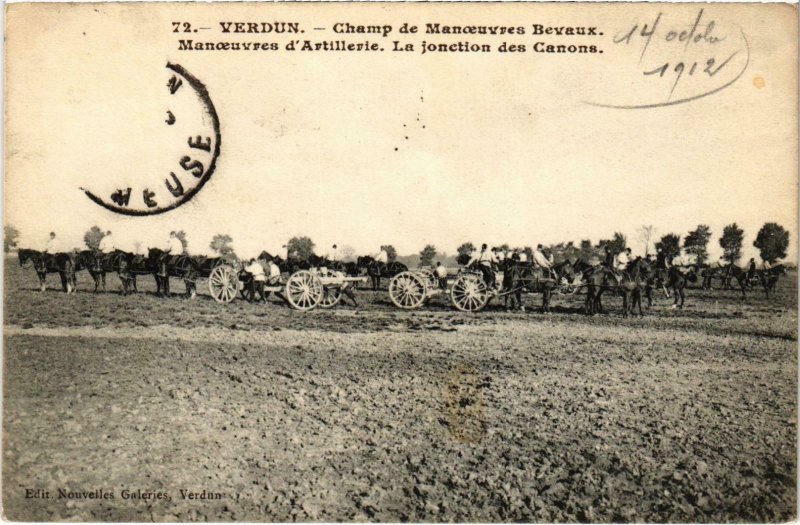 CPA Militaire Verdun - Champ de Manoeuvres Bevaux (90956)