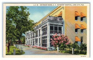 LAKE CITY, FL ~Veteran's Hospital INFIRMARY WARD c1940s  Curt Teich  Postcard