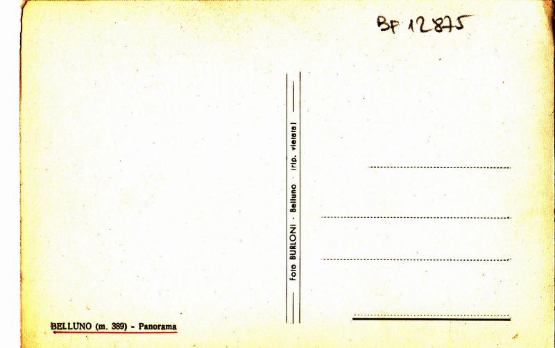 BF12875 belluno panorama italy front/back image