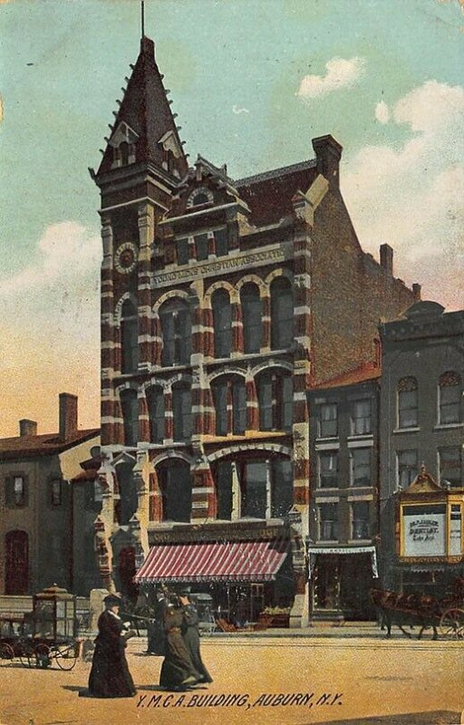 Auburn NY Y. M. C. A. Building Dentist Office Postcard