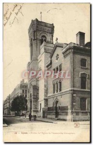 Old Postcard Lyon Entrance of the Church of the immaculate Conception