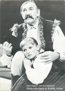 Actors Postcard Sinkovits Imre & Kubik Anna