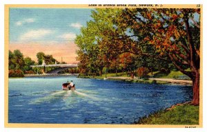 Postcard BOAT SCENE Newark New Jersey NJ AT7321