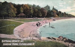 CLEVELAND, Ohio, PU-1908; Bathing Beach At Gordon Park