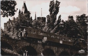 Germany Drachenfels Bahn mit Drachenburg Vintage RPPC  C171