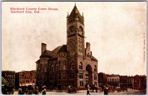 VINTAGE POSTCARD BLACKFORD COUNTY COURT HOUSE AT HARTFORD CITY INDIANA