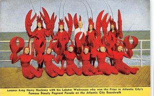 Lobster King Harry Hackney Atlantic City, New Jersey Postcard