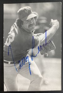 Mint USA Real Picture Postcard Baseball Player Terry Leach Mets Signed
