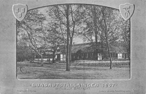 LUNDAUTSTALLNINGEN SWEDEN OFFICIAL POSTCARD 1907